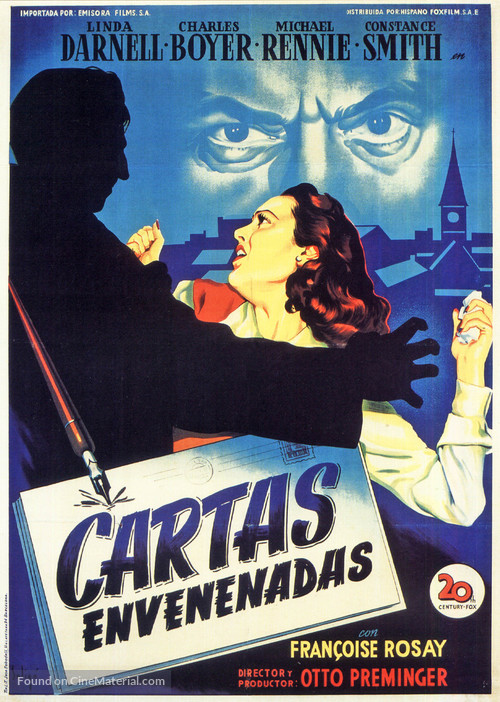 The 13th Letter - Spanish Movie Poster