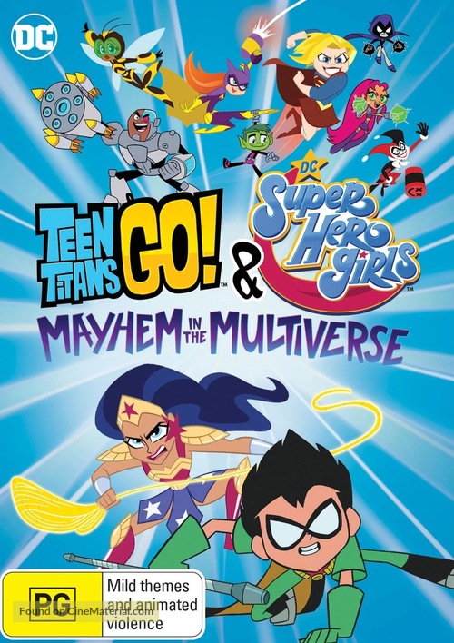 Teen Titans Go! &amp; DC Super Hero Girls: Mayhem in the Multiverse - Australian DVD movie cover