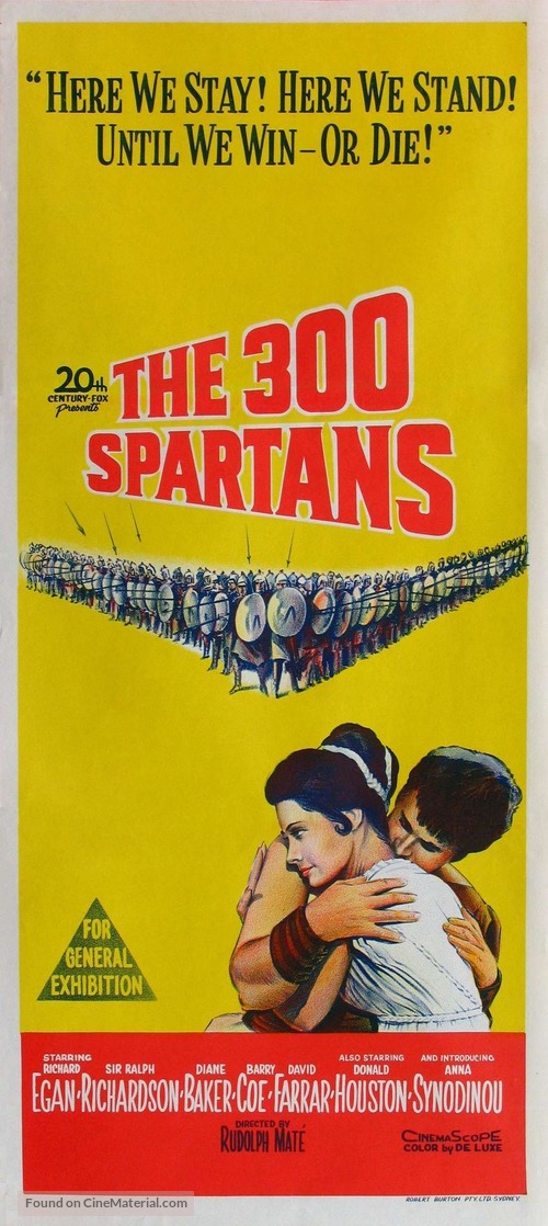 The 300 Spartans - Australian Movie Poster
