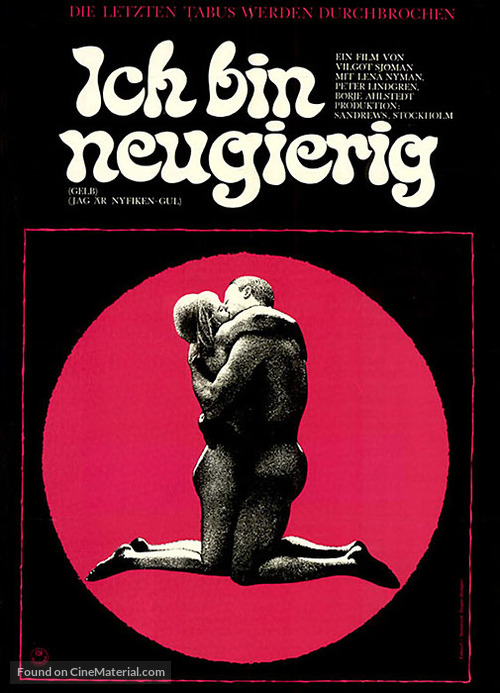 Jag &auml;r nyfiken - en film i bl&aring;tt - German Movie Poster