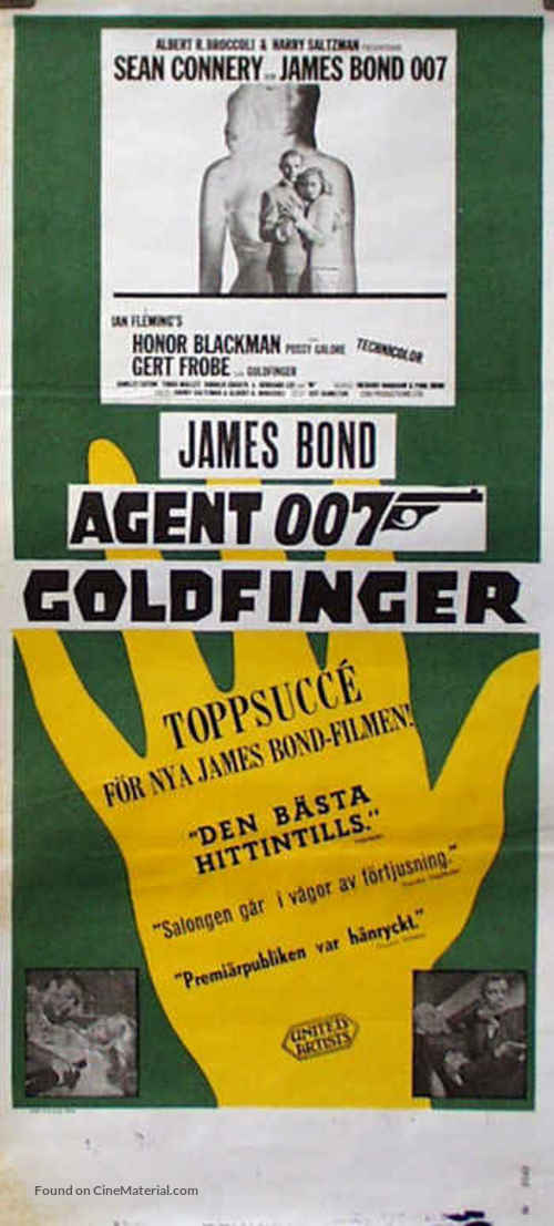 Goldfinger - Swedish Movie Poster
