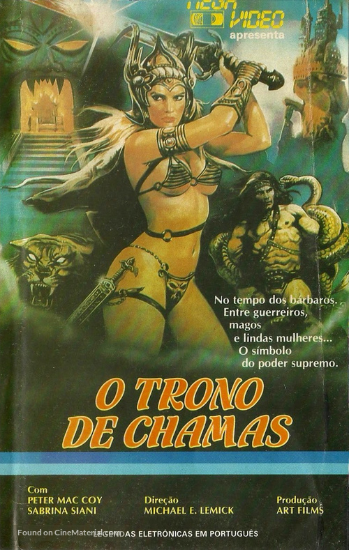 Il trono di fuoco - Brazilian VHS movie cover