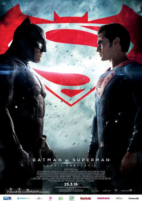 Batman v Superman: Dawn of Justice - Romanian Movie Poster