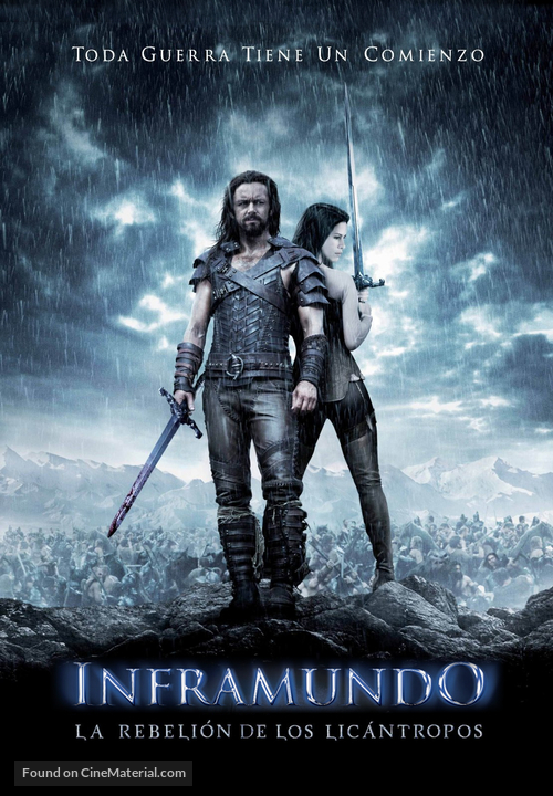 Underworld: Rise of the Lycans - Argentinian Movie Cover