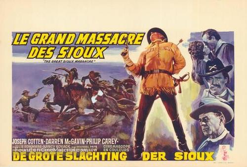 The Great Sioux Massacre - Belgian Movie Poster