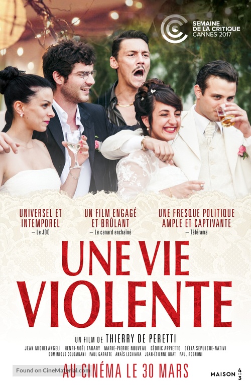 Une vie violente - Canadian Movie Poster