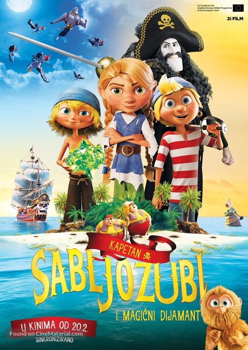 Kaptein Sabeltann og den magiske diamant - Croatian Movie Poster