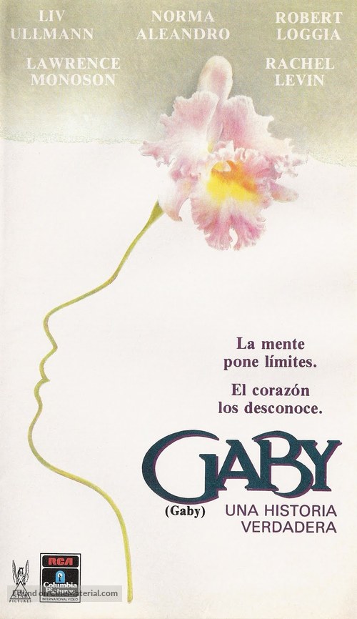 Gaby: A True Story - Mexican VHS movie cover