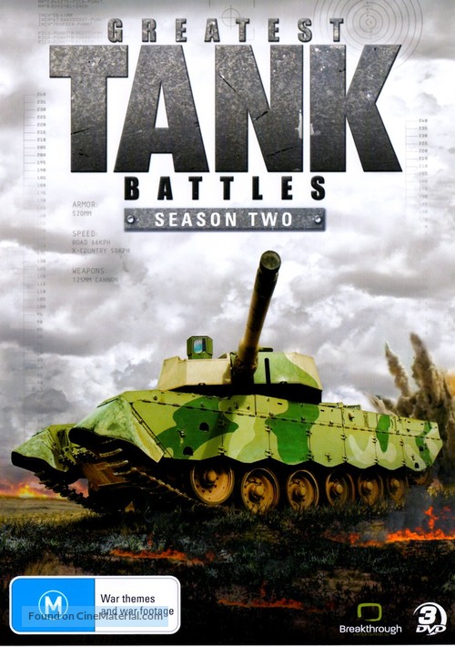 &quot;Greatest Tank Battles&quot; - Australian DVD movie cover