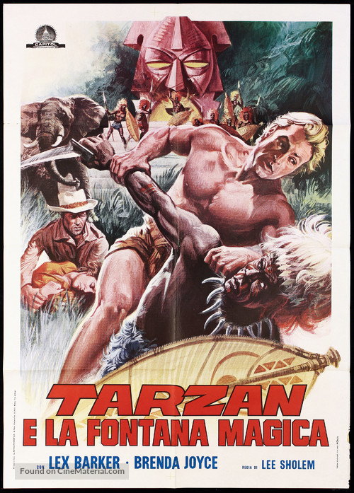Tarzan&#039;s Magic Fountain - Italian Movie Poster