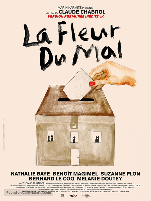 Fleur du mal, La French movie poster