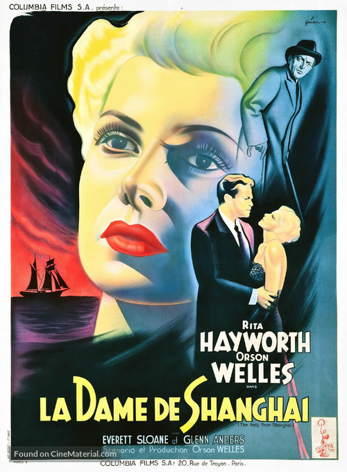 The Lady from Shanghai - French Movie Poster