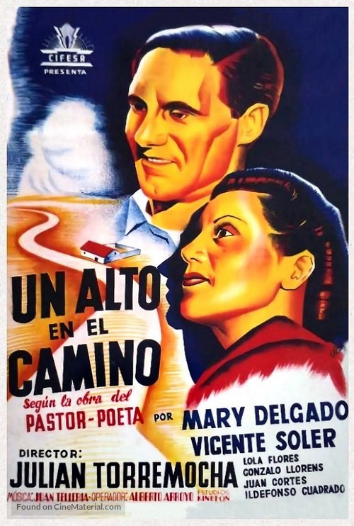 Un alto en el camino - Spanish Movie Poster
