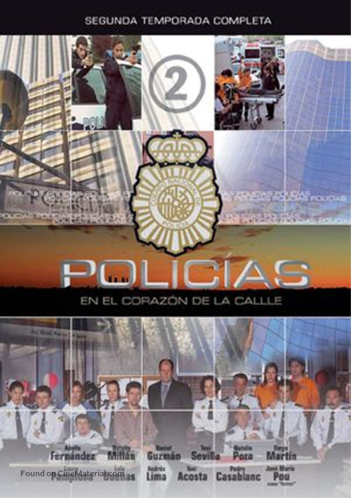 &quot;Polic&iacute;as, en el coraz&oacute;n de la calle&quot; - Spanish DVD movie cover