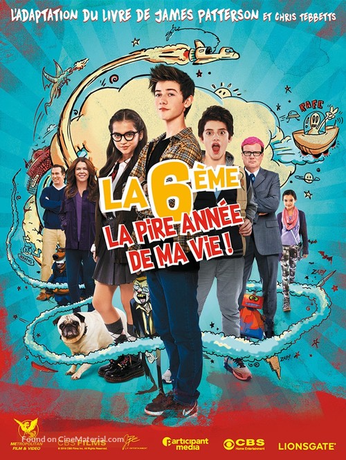 Middle School: The Worst Years of My Life - French DVD movie cover