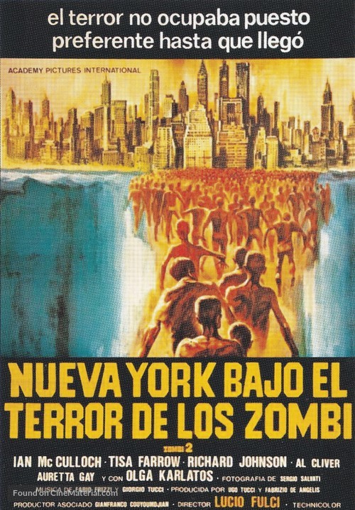 Zombi 2 - Spanish Movie Poster