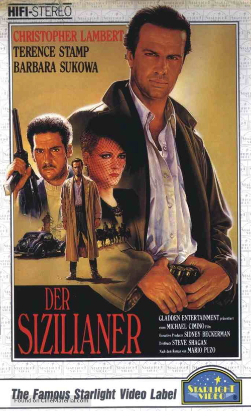 The Sicilian - German VHS movie cover