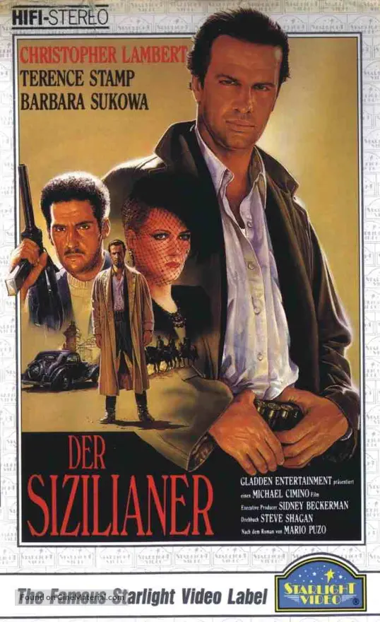 The Sicilian - German VHS movie cover