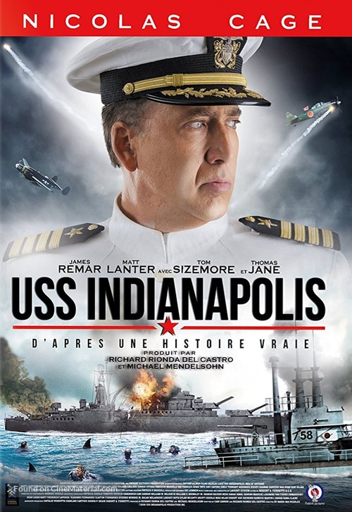 USS Indianapolis: Men of Courage - French DVD movie cover