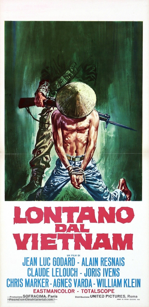 Loin du Vietnam - Italian Movie Poster