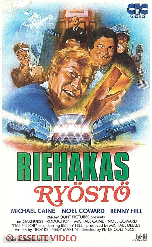 The Italian Job - Finnish VHS movie cover