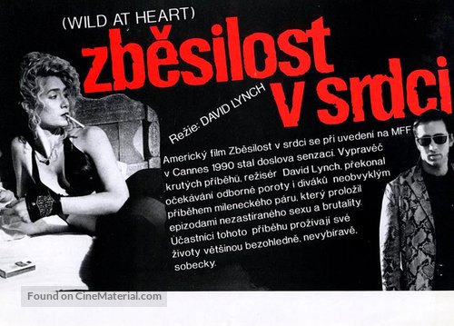 Wild At Heart - Czech Movie Poster