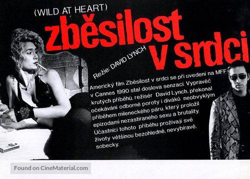 Wild At Heart - Czech Movie Poster