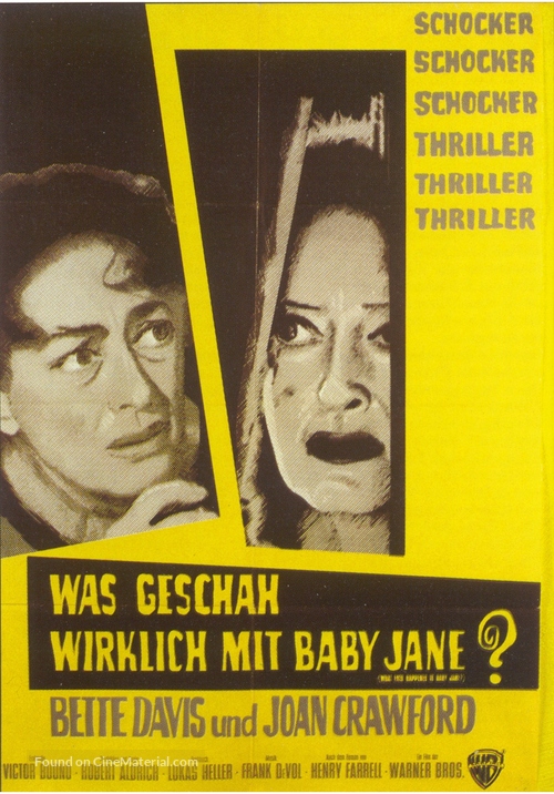 What Ever Happened to Baby Jane? - German Movie Poster