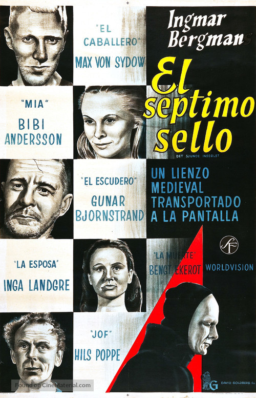 Det sjunde inseglet - Argentinian Movie Poster