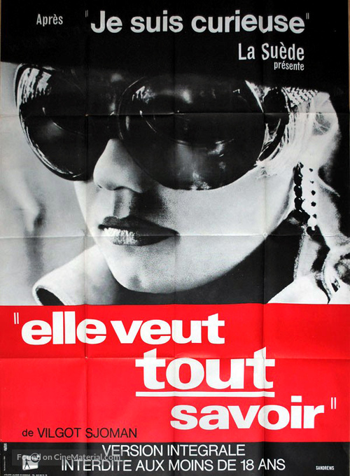 Jag &auml;r nyfiken - en film i bl&aring;tt - French Movie Poster