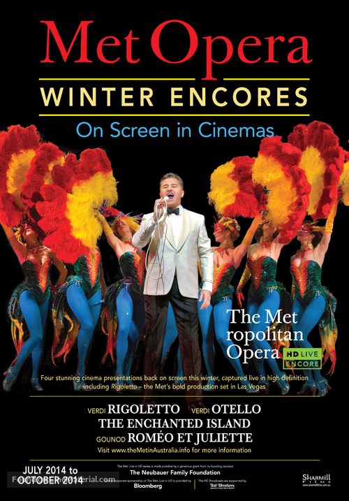 &quot;Metropolitan Opera: Live in HD&quot; - Australian Movie Poster