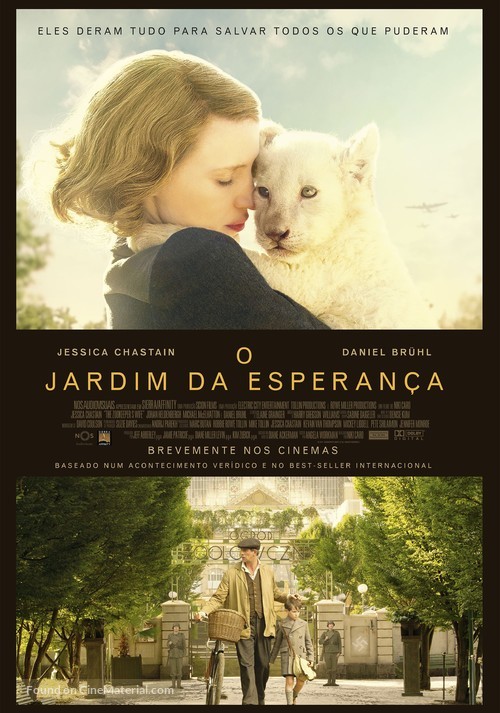 The Zookeeper&#039;s Wife - Portuguese Movie Poster