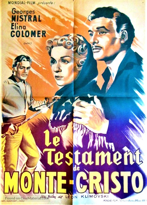 El conde de Montecristo - French Movie Poster