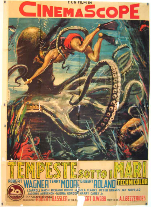 Beneath the 12-Mile Reef - Italian Movie Poster