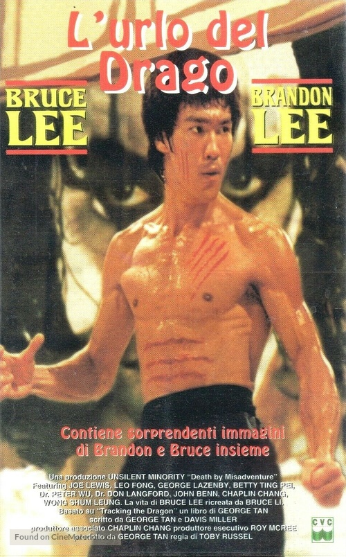 Death by Misadventure: The Mysterious Life of Bruce Lee - Italian VHS movie cover