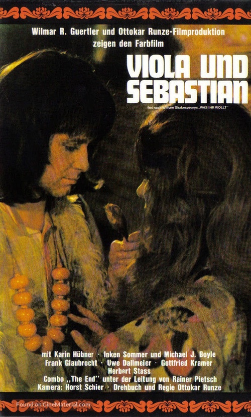 Viola und Sebastian - German VHS movie cover