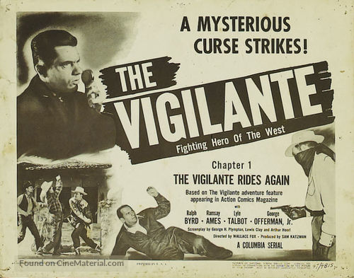 The Vigilante: Fighting Hero of the West - Movie Poster