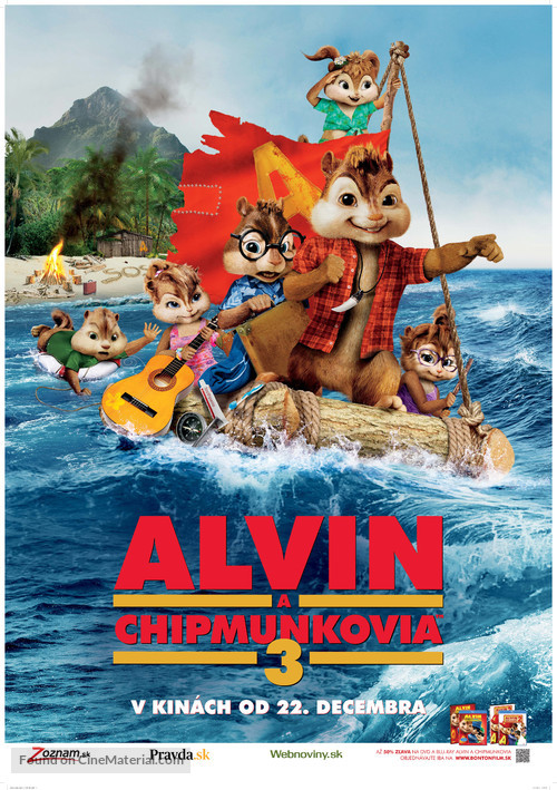 Alvin and the Chipmunks: Chipwrecked - Slovak Movie Poster