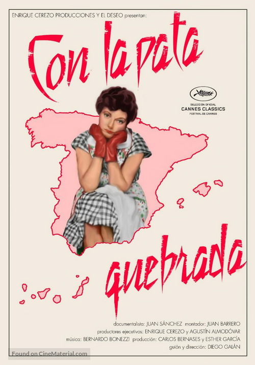 Con la pata quebrada - Spanish Movie Poster