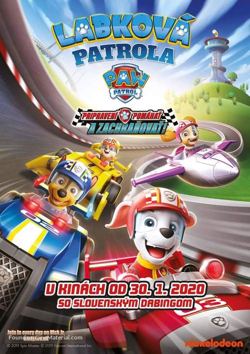 Paw Patrol: Ready, Race, Rescue! - Slovak Movie Poster