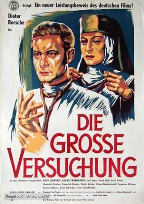 Die gro&szlig;e Versuchung - German Movie Poster