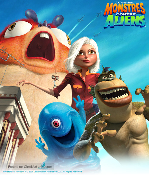 Monsters vs. Aliens - French Movie Poster