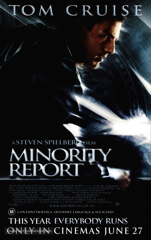 Minority Report - Australian Movie Poster