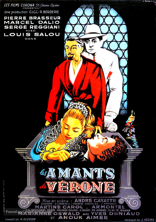 Amants de V&egrave;rone, Les - French Movie Poster