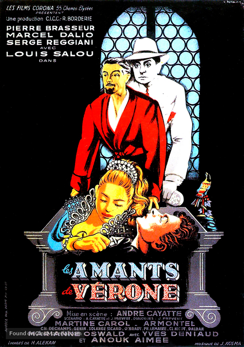 Les amants de V&egrave;rone - French Movie Poster