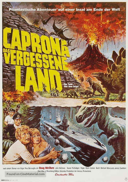 The Land That Time Forgot - German Movie Poster
