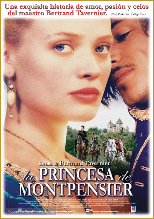 La princesse de Montpensier - Argentinian Movie Poster