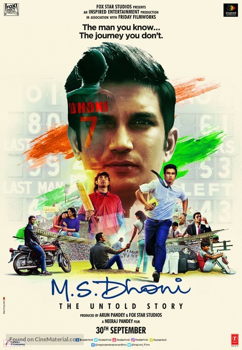 M.S Dhoni: The Untold Story - Indian Movie Poster