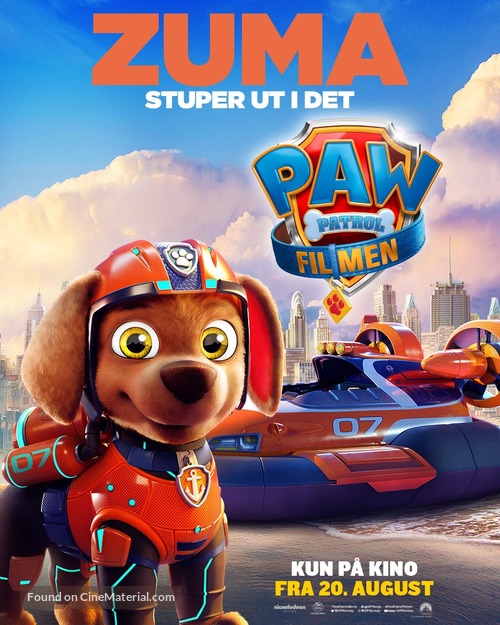 Paw Patrol: The Movie - Norwegian Movie Poster