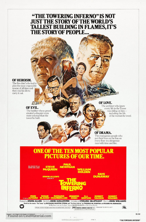 The Towering Inferno - Re-release movie poster